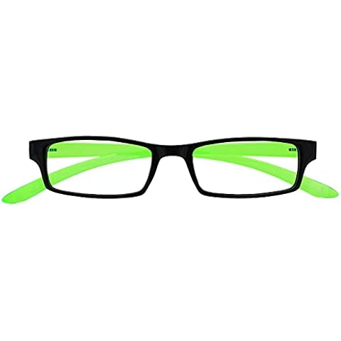 UV Reader Negro Brillante Verde Cuello Gafas De Lectura UVR021 +3,00 Cover
