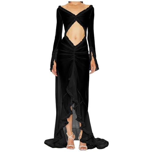 chinese dress ladies Beautiful 90s/00s Faded Glory Mesh Dress With A Ruffled Collar - Casual main image 0