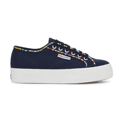 Superga 2740 Beaded Navy Trainers for Women Cover