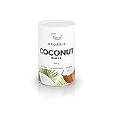 NATURAL Y ORGÁNICO - Nuestro coco desecado orgánico no tiene azúcares añadidos, y solo contiene el sabor natural de la pulpa del coco. Sin colorantes ni conservantes. Puedes estar seguro de poder consumir diariamente trozos de coco desecado totalmente naturales y saludables.