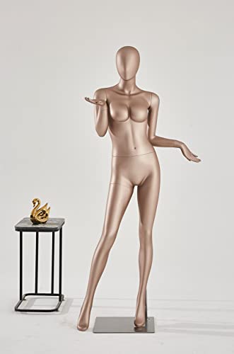 Damski manekin, matowe wykończenie w kolorze skóry, elegancki i elegancki design, do prezentacji i prezentacji