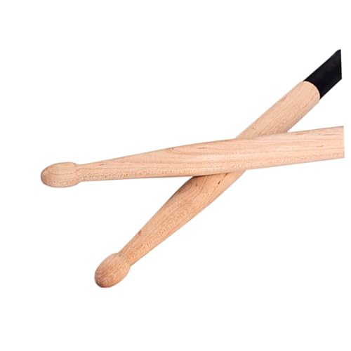 Baquetas para batería Hemoton, 2 piezas, cepillos de alambre de acero con mango de madera, ideales para principiantes y jazz, duraderas y cómodas miniatura 7