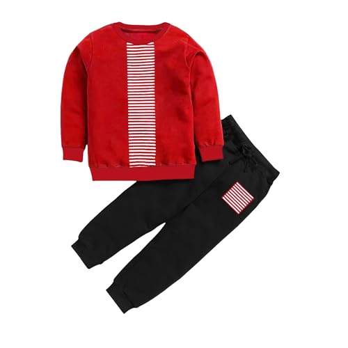Image of Dress for kids 100% Cotton Brushed Fabric Long Sleeve sweatshirt, Jogger Pant. - Kids Clothes for boys. Casual Wear. All-Season Wear & Comfortable Fit
