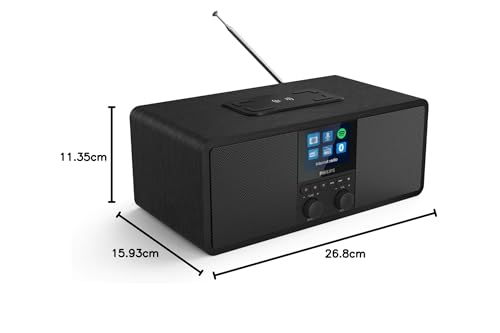 Philips R8805/10 Internetradio mit DAB+ & UKW | Spotify Connect & Bluetooth Streaming | Kabelloses...