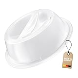 Westmark Couvercle d'Assiette pour Micro-ondes, pour Décongeler et Réchauffer au Micro-ondes, Diamètre : 27,5 cm, Plastique, Blanc, 22462270