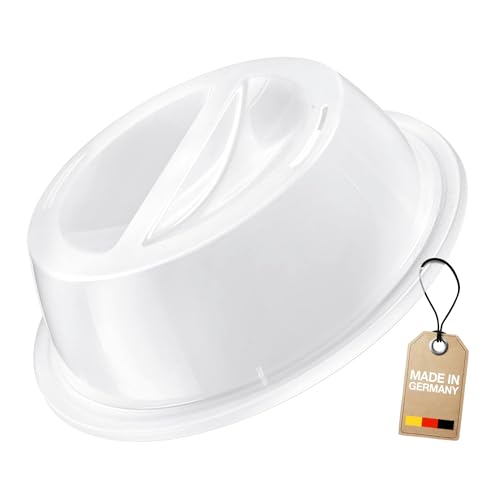 Westmark Couvercle d'Assiette pour Micro-ondes, pour Décongeler et Réchauffer au Micro-ondes, Diamètre : 27,5 cm, Plastique, Blanc, 22462270