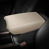 AOMSAZTO Beige Armrest Console Covers for CRV Honda 2017-2022 Leather Console Pad