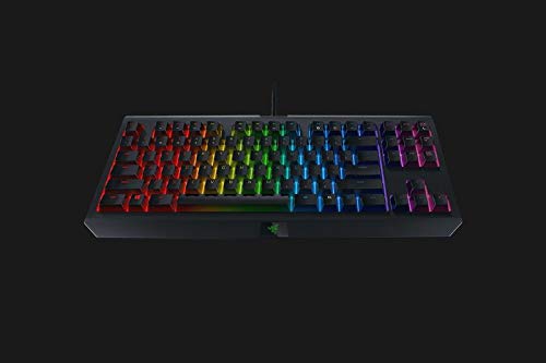 Razer BlackWidow TE Chroma v2 TKL teclado mecânico sem tecla para jogos: teclas laranja, táteis e si
