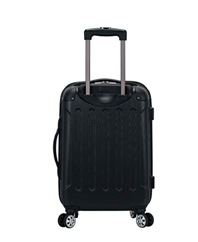 Rockland London Hardside Spinner Wheel Luggage, Black, 3-Piece Set (20/24/28) - Image 4
