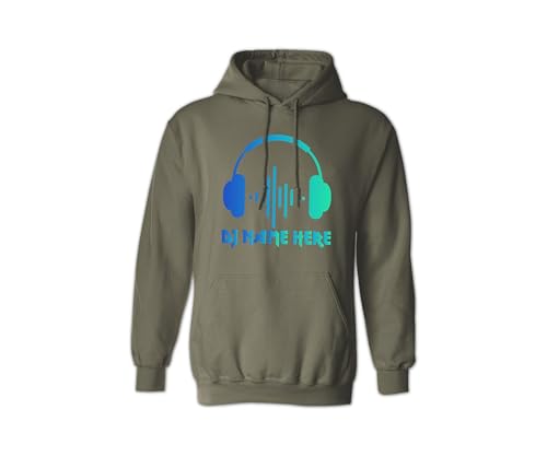 Custom Dj Name Sweatshirt, Personalized Dj Music Sweatshirt, Customized Name Party Sweatshirt, Rave Lover Gift Sweatshirt, Dj Fan Graphic Headset Sweatshirt4
