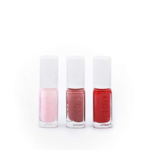 Essie Nagellack-Geschenkset für Weihnachten "Mini Trio", angora cardi + sugar daddy + maki me happy, 3x 5 ml – Bild 3