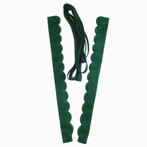 HKARWO Women's Prom Dress Zipper Replacement Adjustable Fit Satin Corset Back Kit Lace up for Wedding Dress Emerald Green 14"
