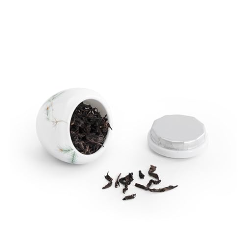 LICONG-2020 Recipiente para té Recipiente for té de Pino con Cola de Caballo con Tapa, Recipiente de Almacenamiento for té, Recipiente Sellado de cerámica for el hogar, Accesorios for té Lata para té