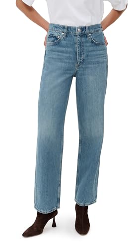 rag & bone Women's Shea High Rise Ankle Straight Jeans