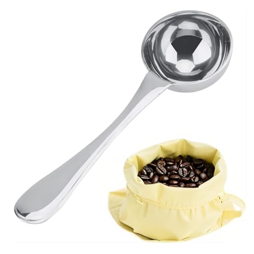 VIFERR Cuillère à Mesurer à Café, Cuillère Doseuse à Café en Acier Inoxydable à Long Manche Cuillère à Mesurer pour le Café, le Thé, 15ml
