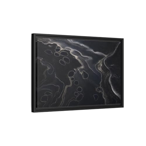 Toile abstraite grise au-dessus de la console pour entrée élégante