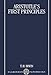 Aristotle's First Principles (Clarendon Paperbacks)