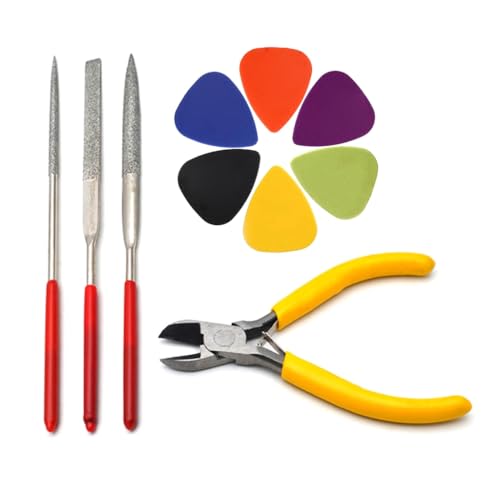 ギターフレット弦カッターはさみプライヤーギターナットファイルとピック弦楽器メンテナンスツール耐久性