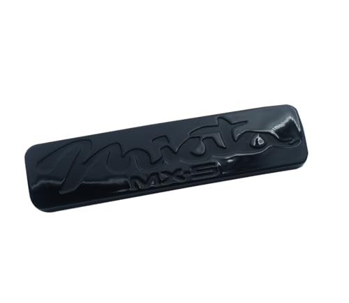 Image of 1x Miata MX-5 Replacement for 1998-2005 Rear Emblem Nameplate Badge (Gloss Black)
