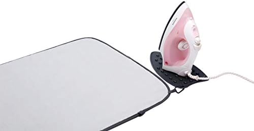 Acmebon Portable Ironing Mat with Heat Resistant Silicone Iron Rest Pad, Extra Large Thickened (47.2 x 20.5 inch) Ironing Blanket Silver