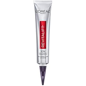 L'Oreal Paris Revitalift 10% Pure Vitamin C Face Serum, Brighter Skin, Reduced Wrinkles, Fragrance Free 1 0z.
