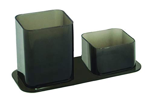 Porta Canetas Duplo Fume, Dello, 3030.I.0012, Fumê