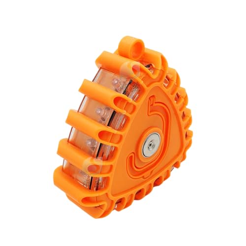 HAPINARY Lane Light Rotating Road Safety Light Traffic Warning Light Barricade Light Orange