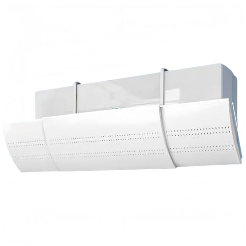 Deflector de aire acondicionado universal para aire acondicionado frío/caliente, para casa/oficina, ancianos, bebés, mujeres embarazadas, aire acondicionado, blanco, ajustable (C)