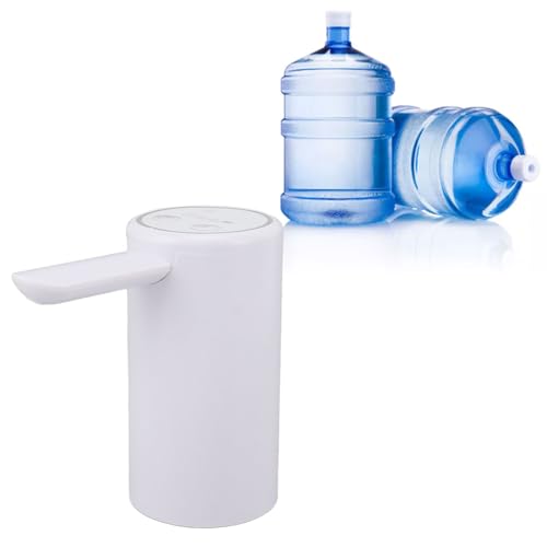 Gavigain Electric Water Bottle Pump, Portable Automatic Drink Dispenser with USB Charging Automatic Sensing Water Bottle Pump for Camping, Kitchen, Workshop, Garage