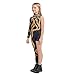 Kids Gold Snake Bodysuit Outfit for Girls Boys Celebrity Party Concert Cosplay Costume, 11-12 Y
