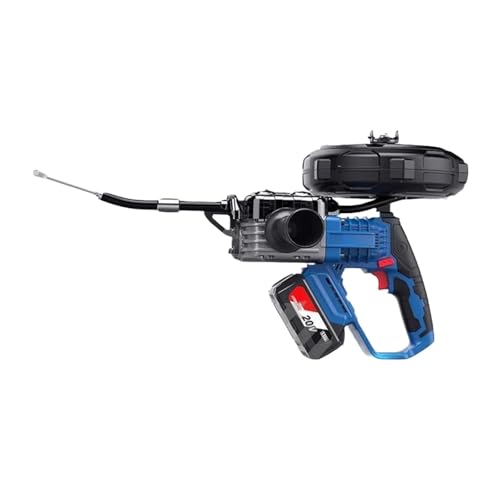 Máquina para encordar, Máquina de tracción de cables recargable, herramienta for electricistas, alimentador automático inalámbrico, extractor de cables eléctrico con 2 baterías(2 Batteries 4.0Ah)