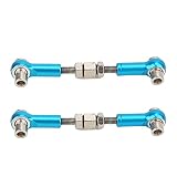 TENP RC Lenkgestänge, Profi RC Lenkgestänge vorne für HPI RS4 Sport 3 1/10(Blau 113696B)