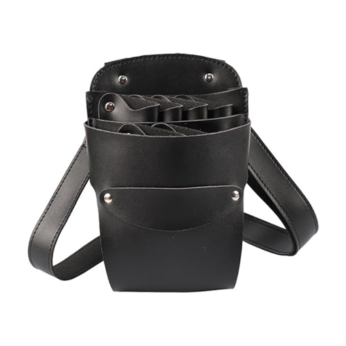 Borsetta porta forbici da parrucchiere e barbiere portatile comoda Nero As shown in the picture error 1-2cm