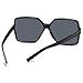 aisswzber Women's Chic Square Oversized Sunglasses Big Large Wide Fashion Shades for Women Men 100% UV Protection