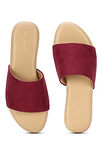 Image of Van Heusen Women's Burgundy Sliders