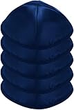 HolYudaica Pack of 5-Pcs - Hq 19/20CM Satin Kippah for Men & Boys, Yamaka Hat from Israel - Kippot...