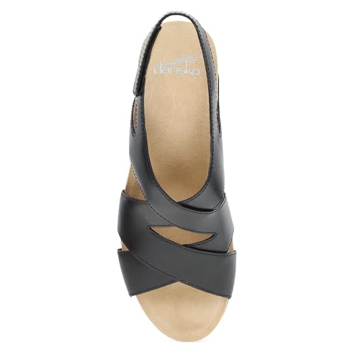 Dansko Shyla Wedge Sandal for Women - Cork/EVA Wedge with Arch Support -Fully Adjustable Straps-Lightweight Rubber Outsole2