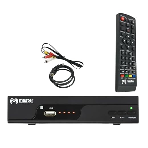 Master Decodificador Sintonizador de Señal Análoga Que la Convierte a Señal Digital de Alta Definición Además Graba Programas, Incluye Juegos Salidas RCA HDMI y Entrada USB MV-TDTPLUS