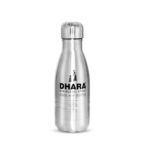 Image of Dhara Stainless Steel 24 Plus Vacuum Insulated Thermosteel Bottle 250 ml Silver | Double Wall Flask | 24 Hours Hot and Cold Bottle for Home, Office & Travel