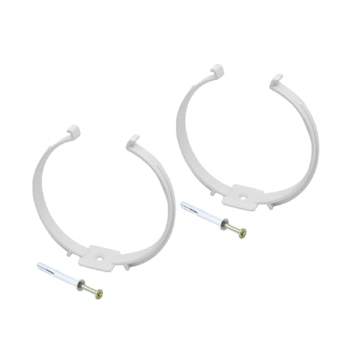 La Ventilazione STVC2100B - 2 abrazaderas para tubo de ventilación canalizada, con tornillos y tacos para tubo de ventilación canalizada, diámetro 100 mm