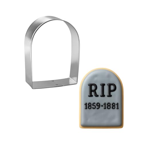 Tombstone Cookie Cutter 3.5 Inch - Made In The Usa – Foose Cookie Cutters Tin Plated Steel Tombstone Cookie Mold