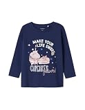 NAME IT Mädchen Nmfnichola Ls Top Box, Blueprint, 98