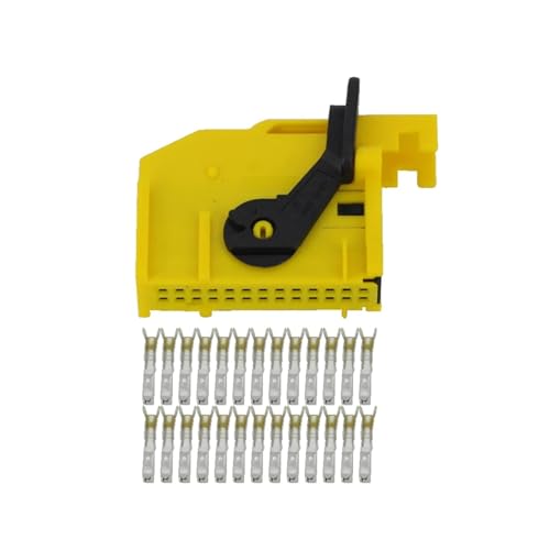 Tongkat Ruiting Store 26-poliger weiblicher gelber Auto-modifizierter Kabelbaum-Stecker mit Anschluss DJ72681-0.6-21 26P-Stecker (Size : 10 Sets)
