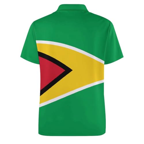 Men's Classic Golf-Polo Shirts Iceland-Flag Short Sleeve Collared Outdoor T-Shirt 5