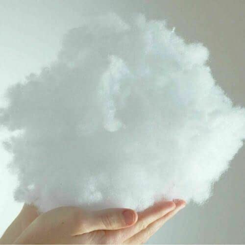 NIGHTSLEEP 1 Kilo Kg - 100% Virgin Polyester Hollowfibre Washable White Stuffing For Toys Sofas Reliable padding High Grade Hollow Fibre Filling Only