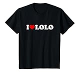 Photo Gallery maglietta con scritta "i love lolo" per bambini e bambine maglietta Photo Gallery maglietta con scritta "i love lolo" per bambini e bambine maglietta