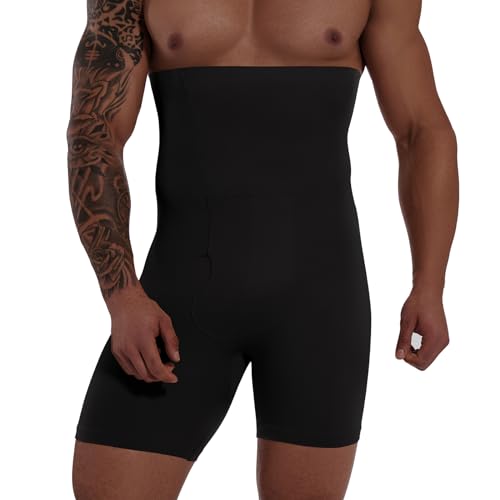 Men's Tummy Control Shorts High Waist Slimming Shapewear Body Shaper Seamless Belly Girdle Compression