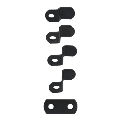 Image of 100pcs Black Offset Canvas Clips Metal Photo Frame Clips Mirror Clamps Heavy Duty Offset Mirror Clips for Picture Frame Painting Blackboard, with Screw (20 pcs Each 0 /0 inch, 1 /8 inch, 1 /4 inch 3 /8 inch 1 /2 inch)