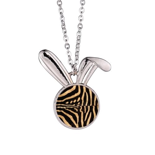 Collier plume de lapin Pinto bijou idéal pour look bohème chic