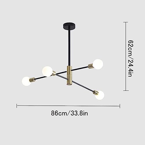 Plafonnier moderne LED en fer à intensité idéale pour séjour